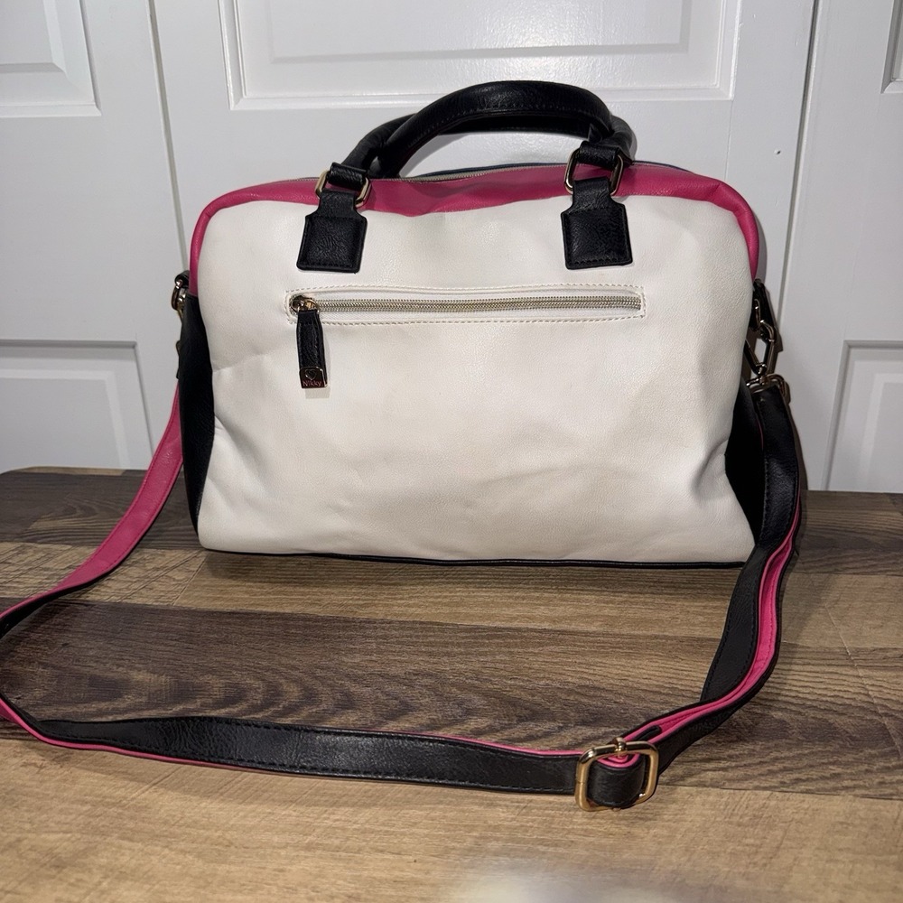 Nikky by Nicole Lee "TAKE ME OUT" Satchel Handbag Graphic Print Pop Art Purse - Picture 5 of 15